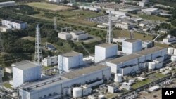 日本福島核電站在去年地震前的圖片。
