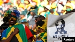 Un supporter sud-africain