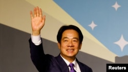 ARCHIVO - El presidente electo de Taiwán, Lai Ching-te, del Partido Progresista Democrático (PPD), en una conferencia de prensa tras la victoria en las elecciones presidenciales, en Taipei, Taiwán, el 13 de enero de 2024.