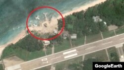 Pulau Taiping di Laut China Selatan (sumber: Google Earth). 