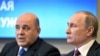 Le président russe Vladimir Poutine et le premier ministre désigné Mikhaïl Michoustine