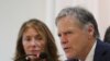 FILE - Fred Warmbier, right, speaks as his wife Cindy listens about their son Otto Warmbier who died after being released by North Korea during a press conference in Seoul, South Korea, Nov. 22, 2019. 