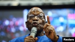 Tsohon shugaban kasar Afirka ta Kudu, Jacob Zuma yayin da halarci birnin 