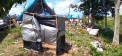 Emergency public toilets made around the refugee camps in the palm oil plantation area of the village of Maipi, Masamba, North Luwu (July 23, 2020) Photo: Zwaeb Laibe / SAR Mapala Muhammadiyah Indonesia