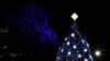 Obama enciende árbol de Navidad