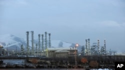 FILE - Iran's heavy water nuclear facility near the central city of Arak