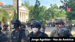 Fuerzas del orden desplegadas esta semana en Washington para hacer frente a los disturbios que, en algunos momentos, se adueñaron de la ciudad.