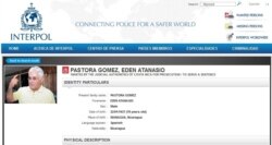 Orden de captura de INTERPOL para Edén Pastora por supuestos crímenes ambientales en Costa Rica.