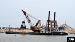 Le canal de Vridi, Abidjan, 14 septembre 2017.