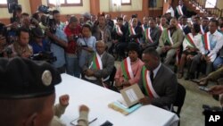 Des membres du parlement malgache, Antananarivo, 20 mai 2015.