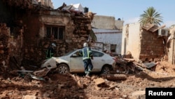 Un paysage de dévastation après la tempête meurtrière à Derna.