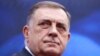 President of Republika Srpska (Serb Republic) Milorad Dodik addresses his supporters, in Banja Luka