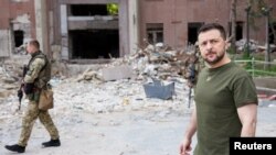 FILE PHOTO: Ukraine's President Zelenskiy visits Mykolaiv