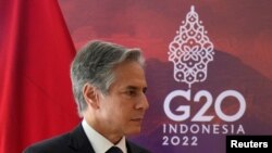 美國國務卿布林肯本週在印度尼西亞的巴厘島出席20國集團外長會議時將會見一些與會國家外長重點討論烏克蘭、伊朗和中國問題。-路透社照片