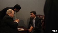 El presidente iraní Mahmoud Ahmadinejad arremetió contra Estados Unidos y las potencias europeas en su incendiario discurso ante la ONU.