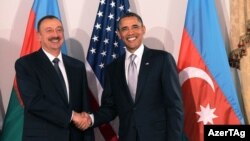 Prezidentlər İlham Əliyev və Barak Obama 