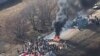 Des manifestants arrêtés près du chantier d'un oléoduc, des coups de feu tirés