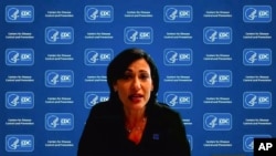 In this image from video, Dr. Rochelle Walensky, director of the Centers for Disease Control and Prevention, speaks during a White House briefing on the Biden administration's response to the COVID-19 pandemic Wednesday, Jan. 27, 2021, in Washington…