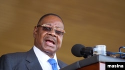 Le président sortant du Malawi, Peter Mutharika (Photo de L. Masina / VOA)