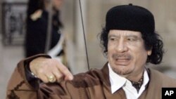 L'ancien leader libyen Mouammar Kadhafi
