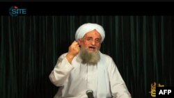 Ayman al-Zawahiri, dans une vidéo diffusée par As-Sahab, obtenue avec l'aimable autorisation du Site Intelligence Group, le 26 octobre 2012.