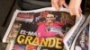 Portadas de los periódicos en España después de que Rafael Nadal ganara el Abierto de Australia.