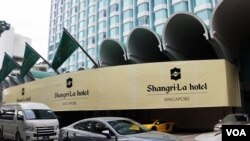 第十七届国际战略研究所(IISS)亚洲安全峰会，即香格里拉对话，6月1日至3日在新加坡举行.（美国之音杨明拍摄）