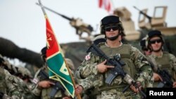 Грузинские военные на церемонии открытия учений «Достойный партнер -2018 (архивное фото)