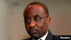 FILE - Nigeria's ex-central bank governor Sanusi Lamido Sanusi attends an interview with Reuters at the World Islamic Economic Forum in London.