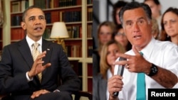 Presiden AS Barack Obama dan penantangnya Capres dari Partai Republik, Mitt Romney akan melakukan debat pertama besok malam 3 Oktober 2012 (foto: dok).