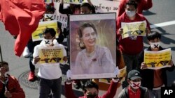 ဂျပန်နိုင်ငံ တိုကျိုမြို့က စစ်အာဏာ ဆန့်ကျင်ဆန္ဒပြပွဲ မြင်ကွင်း။ (ဖေဖော်ဝါရီ ၁၄၊ ၂၀၂၁)