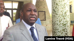  Zéphirin Diabré, chef de file de l’opposition, à Ouagadougou, au Burkina, le 19 avril 2018. (VOA/Lamine Traoré)