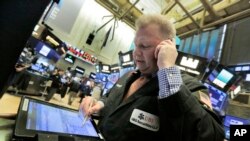 La Bourse de New York, le lundi 5 février 2018. (AP Photo / Richard Drew)