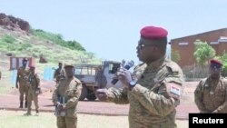 Shugaban Burkina Faso Paul-Henri Damiba a Djibo