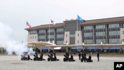 한국 평택 캠프 험프리스의 주한미군사령부.