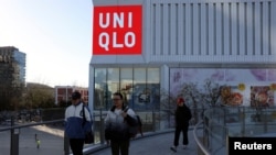 日本快時尚品牌優衣庫位於北京的一間店家。 (路透：2024年11月29日)