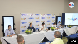 En Cúcuta se lleva a acabo el primer foro regional Visible cuyo objetivo es la presentación en Colombia del Estatuto temporal de protección al migrante. [Foto VOA/Heider Logatto].