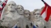 Native Americans Protesting Trump Trip to Mount Rushmore