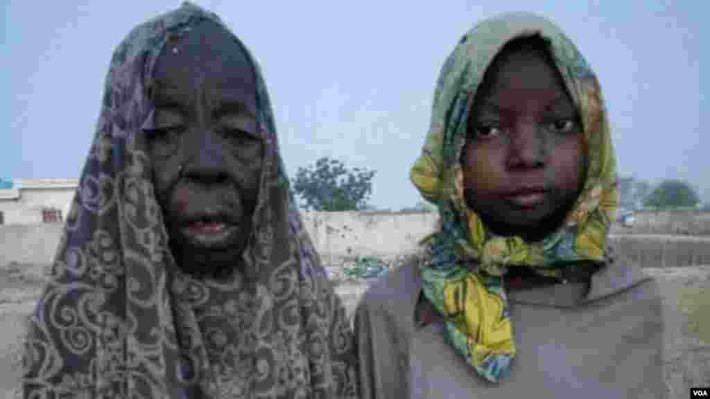 Wata tsohuwa da jikarta da sojojin Lafiya Dole suka ceto daga sansanin 'yan Boko Haram dake dajin Sambisa.