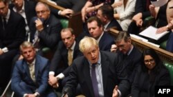 Le Premier ministre britannique Boris Johnson à la Chambre des communes à Londres le 22 octobre 2019. (Photo de JESSICA TAYLOR / PARLEMENT ROYAUME-UNI / AFP) 