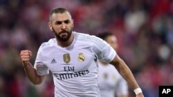 Karim Benzema, attaquant du Real, 23 septembre 2015. 