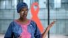 La directora ejecutiva de ONUSIDA, Winnie Byanyima, responde en Ginebra a preguntas de periodistas, el 3 de julio de 2020.