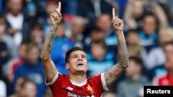Le Brésilien Philippe Coutinho lors d'un match, le 21 mai 2017.