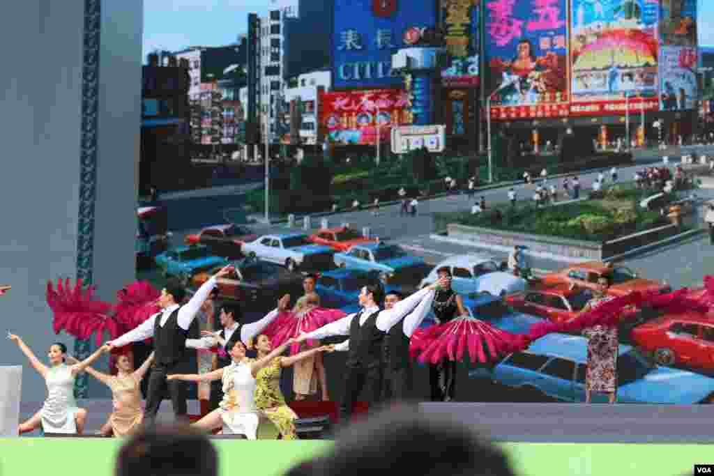 台灣總統蔡英文發表就職演說，2016年5月20日總統府前典禮（美國之音齊勇明攝影）