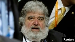 Chuck Blazer en Suiza, en tiempos mejores con la FIFA.