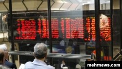 تابلوی شاخص سهام در بازار بورس تهران