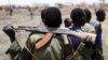 A South Sudanese soldier holds his rifle. Civilians own most of the small arms in South Sudan. (Reuters/File)