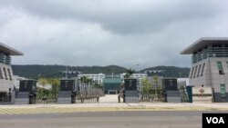 台湾国防部总部园区（美国之音申华拍摄）
