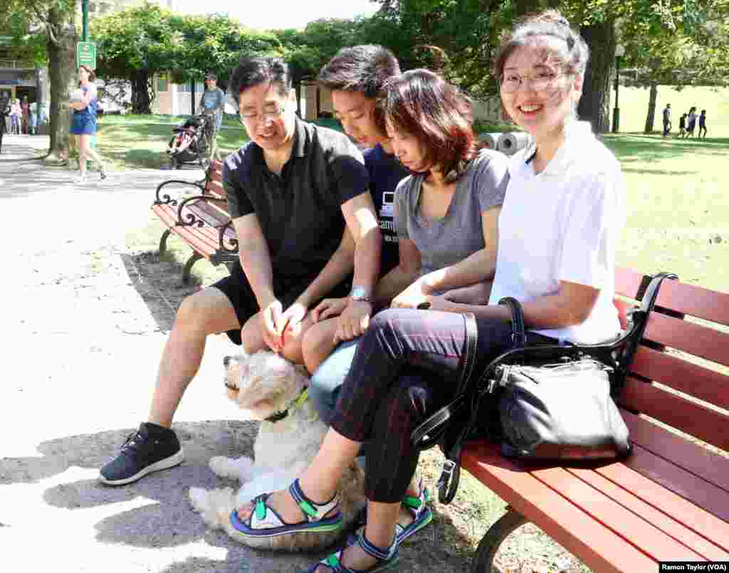 Soohyun Kim, a Columbia University student from South Korea, traveled to Niagara Falls from New Jersey with her aunt, uncle, cousin, and their dog, Noodle. “I’m very used to seeing the countryside, because even when I was in Korea, I would see the countryside a lot," Kim said.
