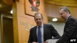 Міністр закордонних справ Росії Сергій Лавров і речник відомства Олександр Лукашевич